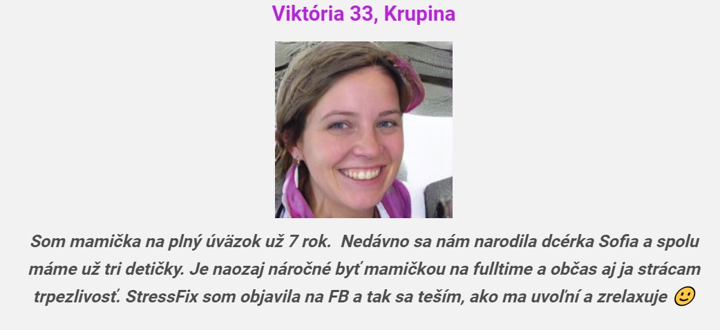 Skúsenosti s výživovým doplnkom StressFix