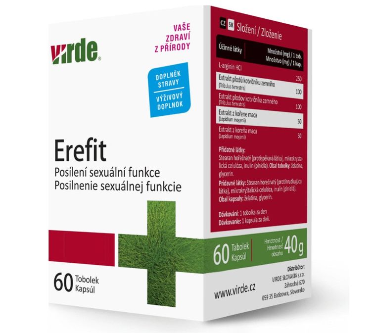 Virde Erefit – zloženie a odporúčané dávkovanie