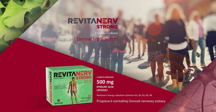 Revitanerv Strong prispieva k normalnej činnosti nervovej sústavy