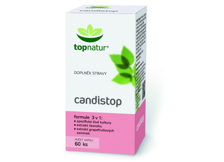 Topnatur Candistop výživový doplnok na pomocnú liečbu kandidózy