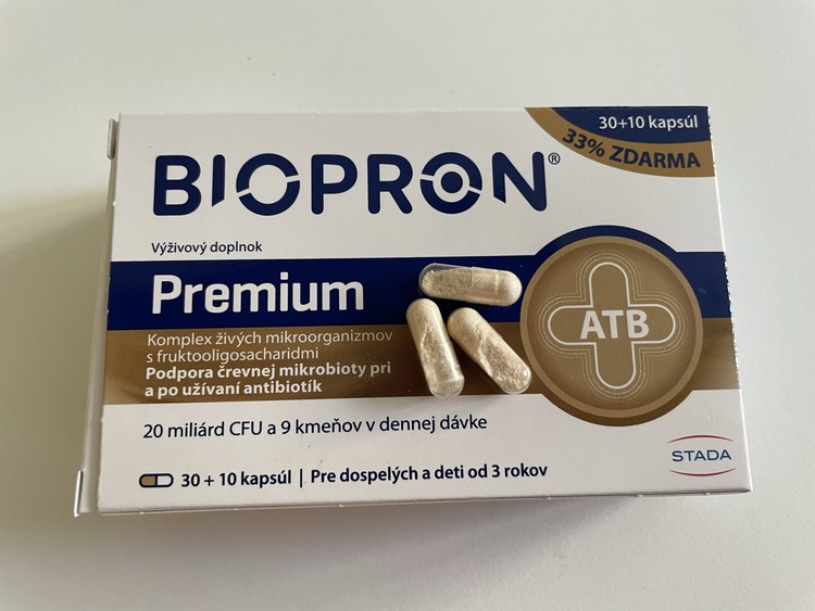 Probiotiká Biopron 9 Premium s 9 kmeňmi živých organizmov