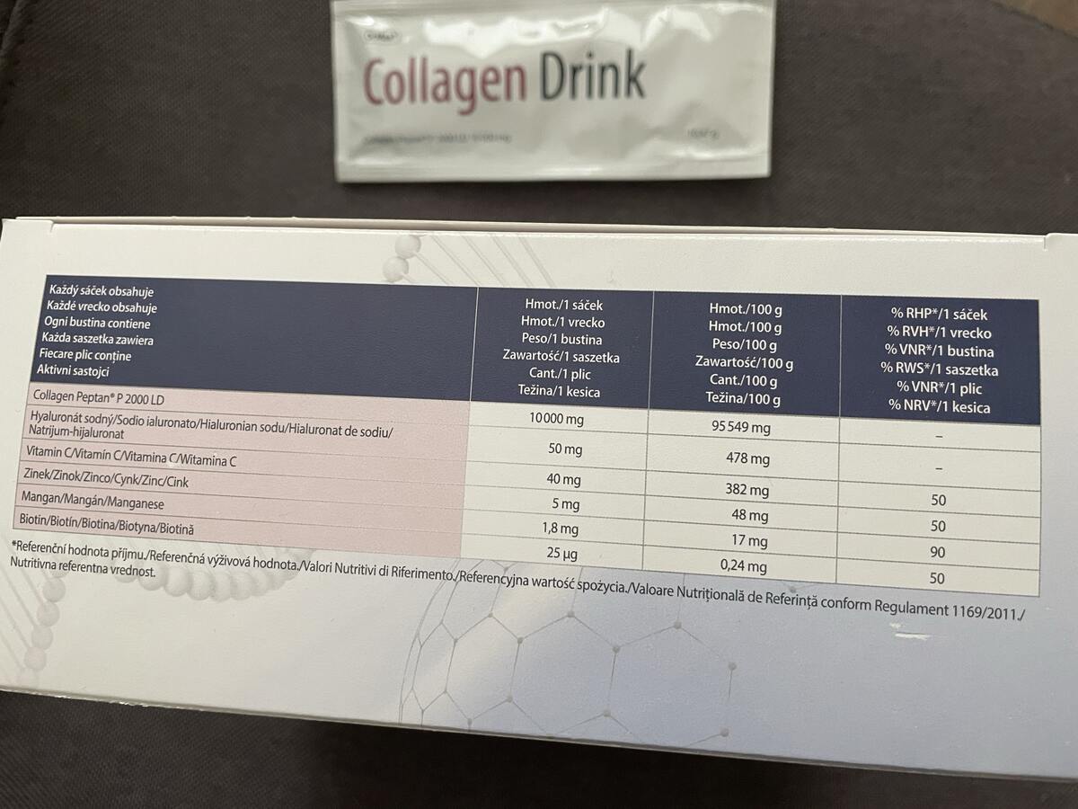 Zloženie Collagen Drinku Dr. Max