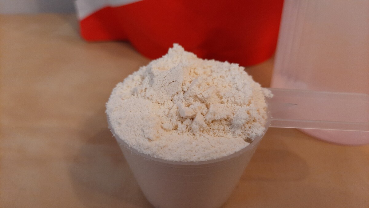 Jedna odmerka proteínu True Whey GymBeam