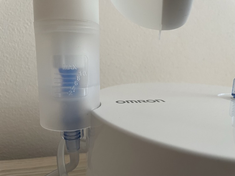 Inhalátor Omron C28P - odmerka na liečivo