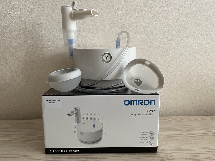 Kompresorový inhalátor Omron C28P - obsah balenia