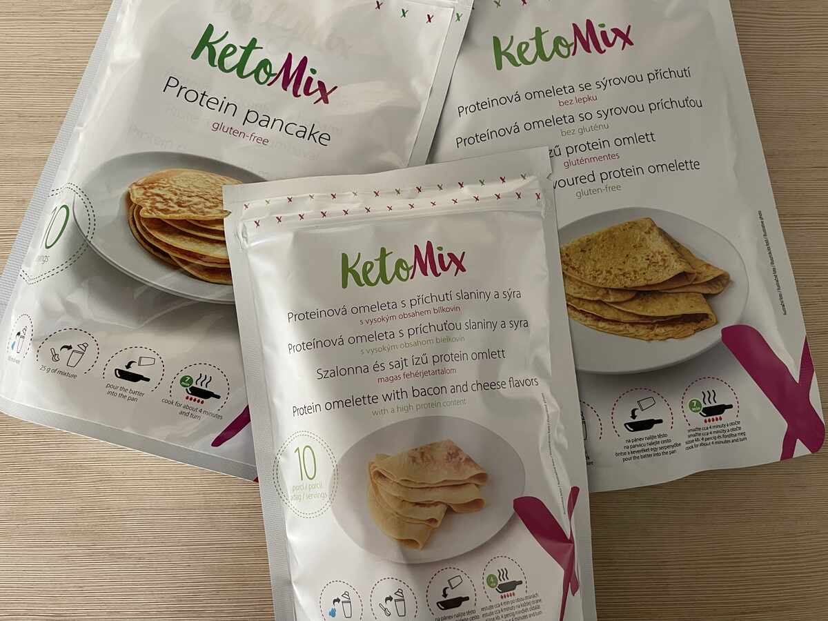 Proteínové omelety a palacinky Ketomix