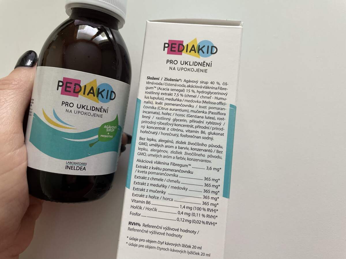 Zloženie sirupu PEDIAKID na upokojenie pre deti