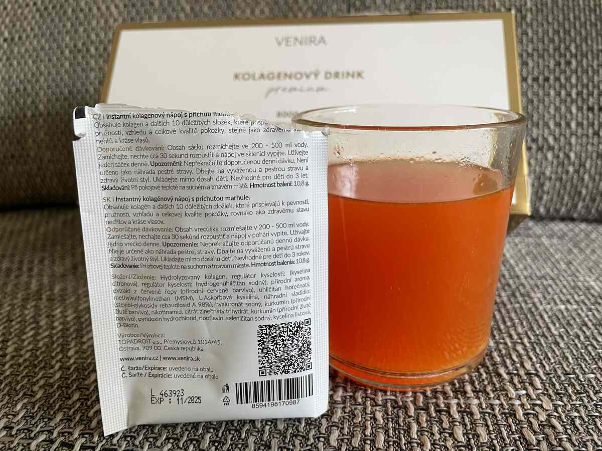 Kolagénový drink Premium Venira (marhuľa)