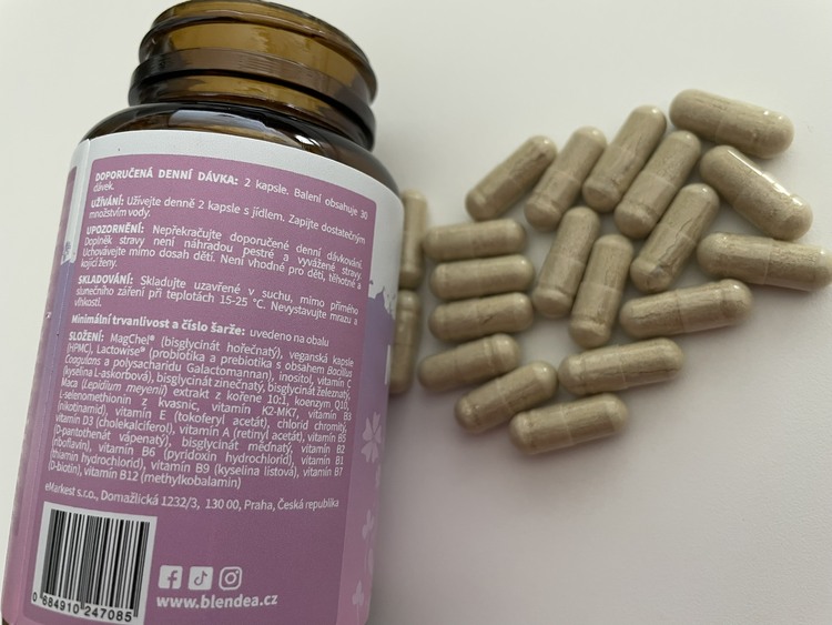 Dávkovanie Multivitamínu pre ženy Blendea