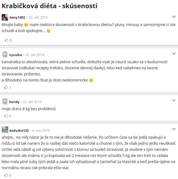 Skúsenosti s krabičkovou diétou modrykonik.sk