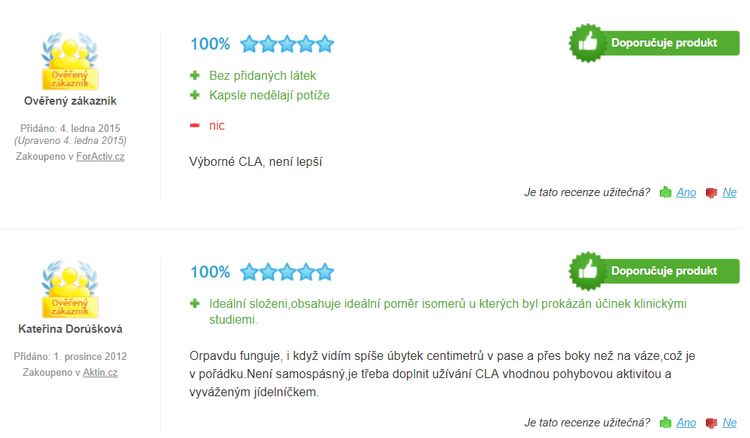 Reflex Nutrition CLA recenzie na heureke.cz