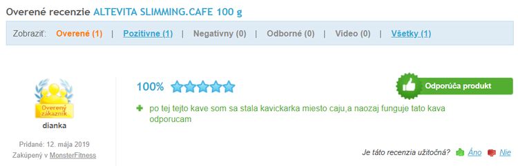 Recenzie a skúsenosti so Slimming.Cafe