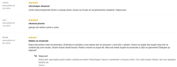 Skúsenosti s Gymbit Vibroshaper wellneo.sk