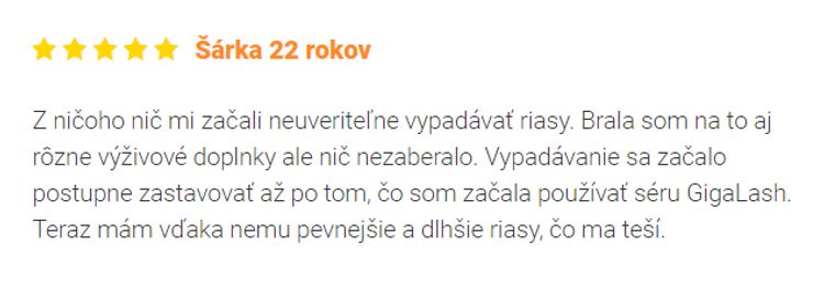 Recenzia na GigaLash