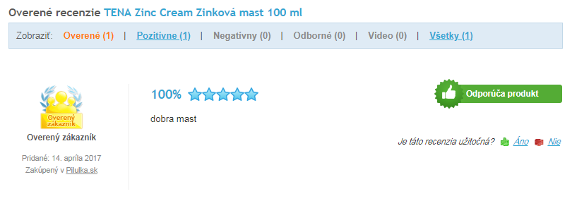 Recenzie a skúsenosti so zinkovou masťou