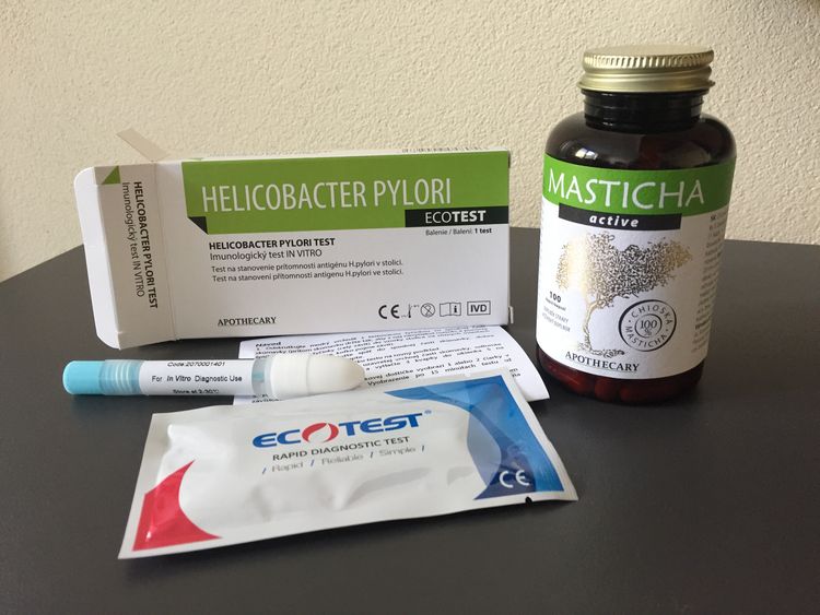 Obsah balenia domáceho testu na Helicobacter pylori + návod