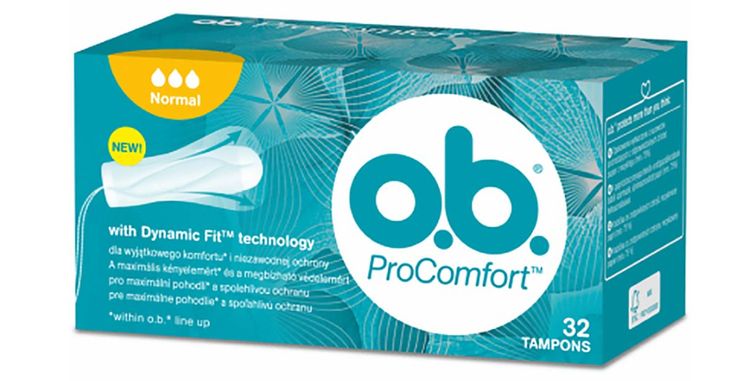 Overenou značkou tampónov je napríklad o.b. ProComfort