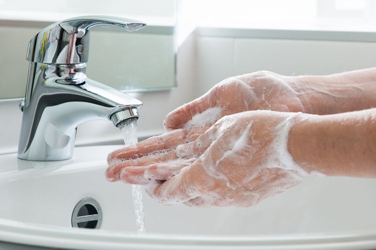 Umývanie rúk po návšteve toalety, kontakte so zvieratami, po zaobchádzaní so surovým mäsom alebo hydinou je prevenciou salmonelózy