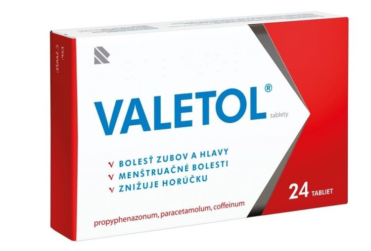 Valetol - recenzia lieku proti bolesti a horúčke