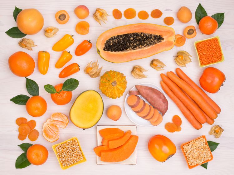 Oranžové ovocie a zelenina obsahujú množstvo betakaroténu