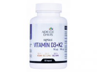 Adelle Davis Vitamín D3+K2 60 kapsúl