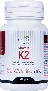 Adelle Davis Vitamín K2 100 mcg 60 kapsúl