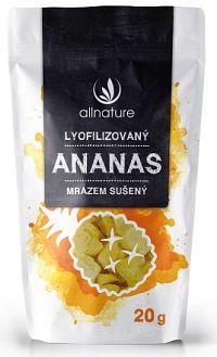 Allnature Ananás sušený mrazom kúsky 20 g