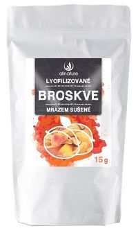 Allnature Broskev sušená mrazem plátky 15 g