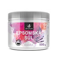 Allnature Epsomská sůl Levandule 500 g