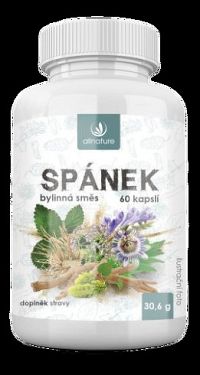 Allnature Spánok bylinný extrakt 60 kapsúl