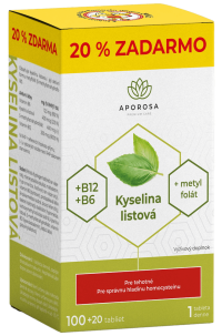 Aporosa Kyselina listová +B12, +B6 120 tabliet