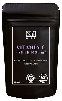 B-FIT CLUB Vitamín C + Šípek 1000mg 60 kapslí