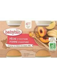 Babybio broskyňa jablko 2 x 130 g