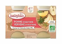 Babybio jablko a vanilka 2 x 130 g