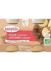 Babybio Jablko s gaštanovým pyré 2 x 130 g