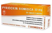 Biomedica Pyridoxin 20 mg 30 tabliet