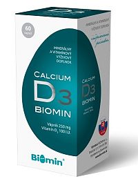 Biomin Calcium s vitamínom D 60 kapsúl