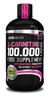 BioTech USA L-Carnitine 100000 500 ml jablko