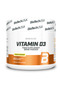 Biotech USA Vitamin D3 práškový 150 g Lemon