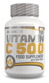 BioTechUSA Vitamin C 500 120 pastilek