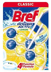 Bref Power Aktiv tuhý WC Blok Lemon 2 x 50 g