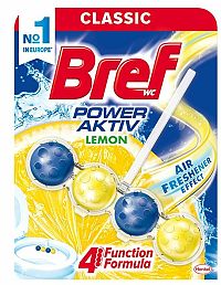 Bref Power Aktiv tuhý WC Blok Lemon 50 g