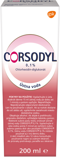 Corsodyl 0,1% 200 ml