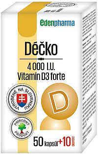 EDENPharma Déčko 4000 I.U. 60 kapsúl