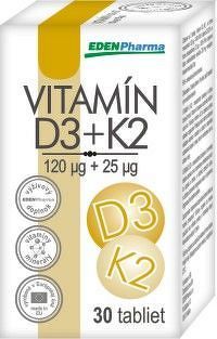 EdenPharma Vitamín D3 + K2 30 tabliet