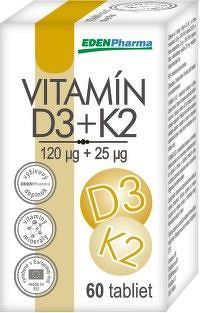 EDENPharma VITAMÍN D3 + K2 60 tabliet