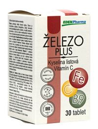 EDENPharma ŽELEZO PLUS 30 tabliet