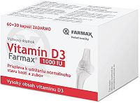 Farmax Vitamín D3 1000 IU 90 kapsúl