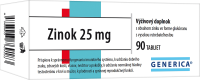 GENERICA Zinok 25 mg 90 ks