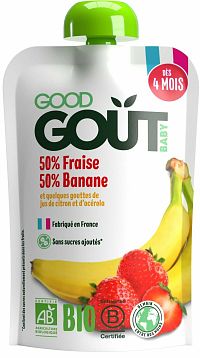 Good Gout Bio Jahoda s banánem 120 g